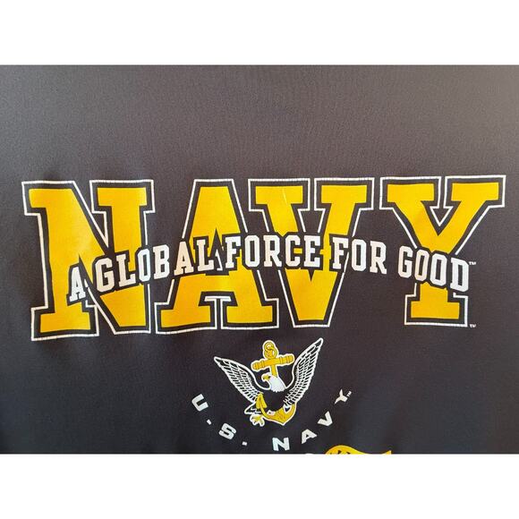 Under Armour Other - Under Armour US Navy Graphic HeatGear Athletic T-Shirt Men’s Large Gray Y2K